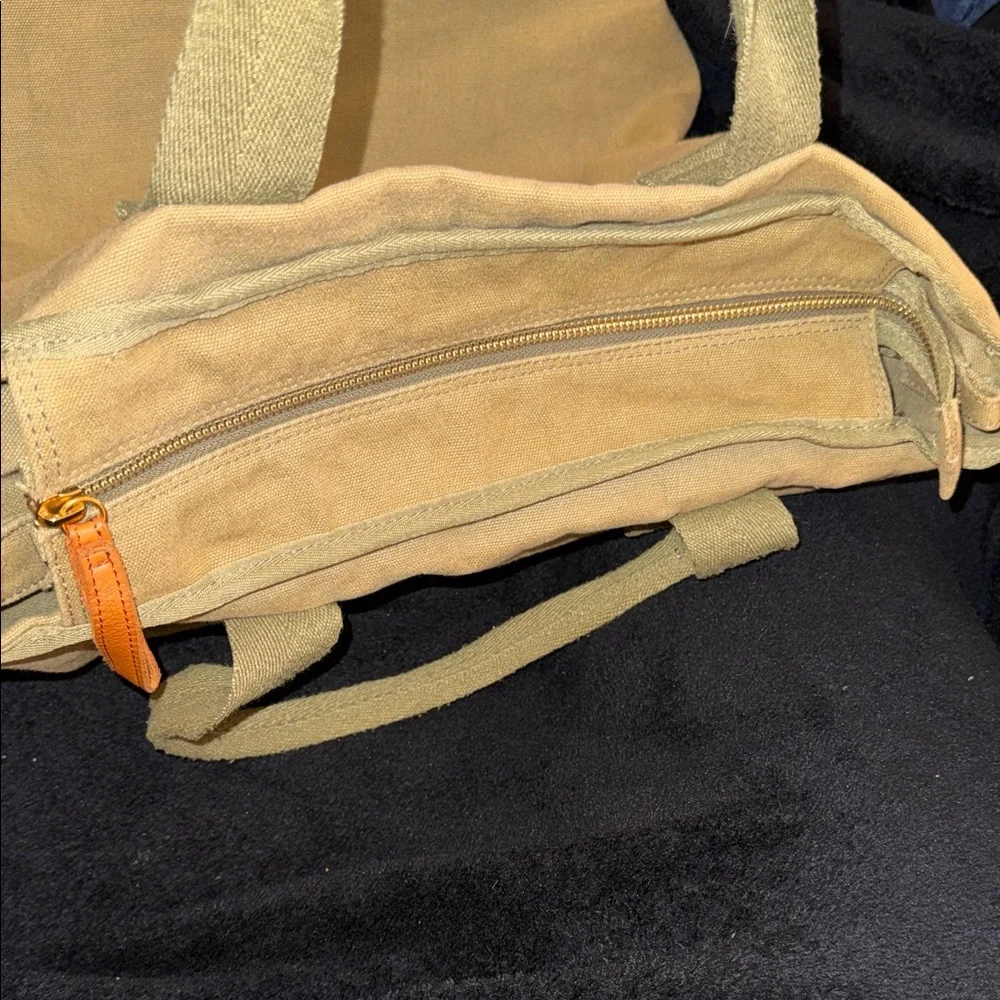 Margot Khaki Canvas Tote Blair - Picture 7 of 12